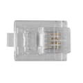 Miniatyrbild 6 av 6: ACT RJ11 (6P/4C) modulär kontakt för rund kabel med tvinnade ledare. Kontakt: RJ-11 (6P/4C) Rj11 plus 6p4c tvinnad rund (TD104R)