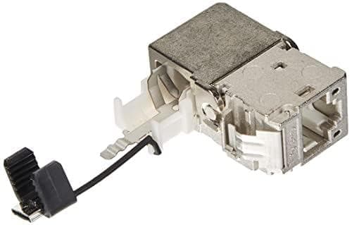 BTR 130B12D11102 Datastik C6 A Modul 1 Port 180° til planmontering Pure White
