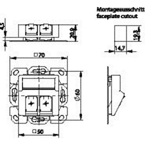 Telegärtner H02010 A0083 fatningshus