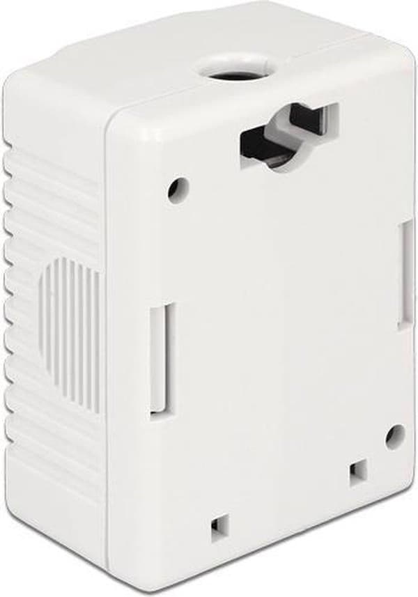 DeLOCK CAT6a Gigabit nätverksutgångsbox/monteringsbox med 1 RJ45-port - skärmad / vit