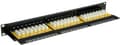 Miniatyrbillede 3 af 5: Premium CAT6 Gigabit 19'' Patch Panel 1U med 24 porte - Uafskærmet / Sort