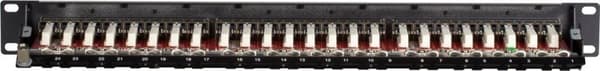 CAT6a STP patch -paneeli - 24 porttia