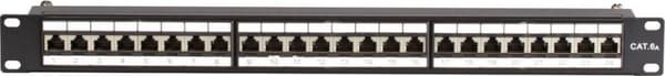 CAT6a STP patch -paneeli - 24 porttia