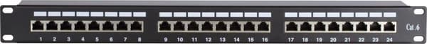 CAT6 FTP patch panel - 24 porte