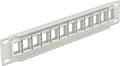 Pikkukuva 2 / 3: 10'' Patch Panel 12 Keystone-moduulille / harmaa