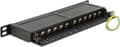 Miniatyrbillede 2 af 3: Premium CAT6a Gigabit 10'' patchpanel 0,5U med 12 porte - skærmet / sort