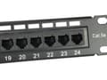 Miniatyrbild 2 av 7: Utrusta Patch panel 24x RJ45 Cat5e 19" 1U svart