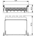 Miniatyrbillede 3 af 4: Telegärtner 6-ports netværkspatchpanel J02021A0054 CAT 6A 3 U (J02021A0054)