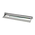 Miniatyrbillede 2 af 3: LogiLink 48,30 cm (19") Keystone Patch Panel, 24 porte, lysegrå (RAL7035), 1 U, skærmet, til op til 24 Keystone-moduler, - 1 stk (NK4057)