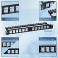 Miniatyrbillede 3 af 6: TRENDnet TC-KP24SA 24 port patchpanel til keystones, vinklet 1U (TC-KP24SA)