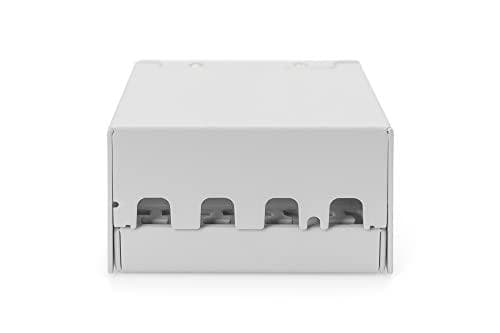 Digitus Desktop Modular Patch Panel - Suojattu - 4-porttinen - Harmaa - Teräs - Seinäkiinnitys - ROHS/REACH-yhteensopivuus - 86mm - 77,2mm (DN-93714)