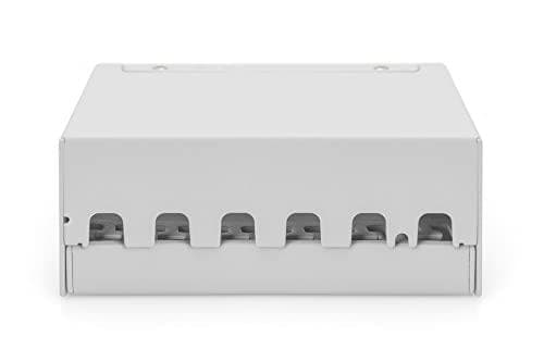 Digitus Desktop Modular Patch Panel - Afskærmet - 6-Port - Grå - Stål - Vægmontering - ROHS/REACH-overensstemmelse - 112 mm - 44 mm (DN-93716)