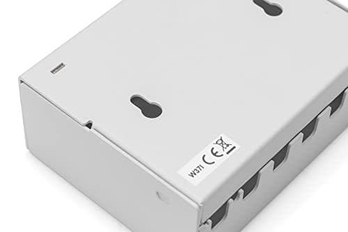 Digitus Desktop Modular Patch Panel - Afskærmet - 6-Port - Grå - Stål - Vægmontering - ROHS/REACH-overensstemmelse - 112 mm - 44 mm (DN-93716)