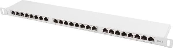 Lanberg PPS6-0024-S patchpanel 0,5U