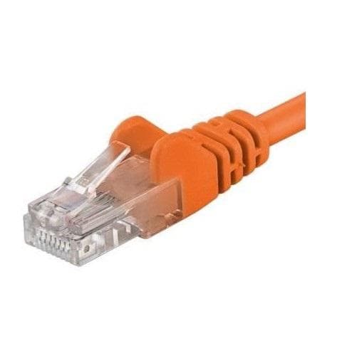 Patchcord UTP RJ45-RJ45 Cat.5e 0.25m, portocaliu, "UTP-5E-0.25-O" (timbru verde 0.08 lei)