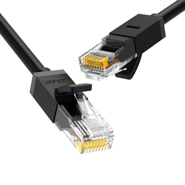PATCH CORD UTP Ugreen Cat6, "NW102" fire din cupru, viteza maxima 1 Gbps, 3m, negru "20161" (timbru verde 0.08 lei) - 6957303821617