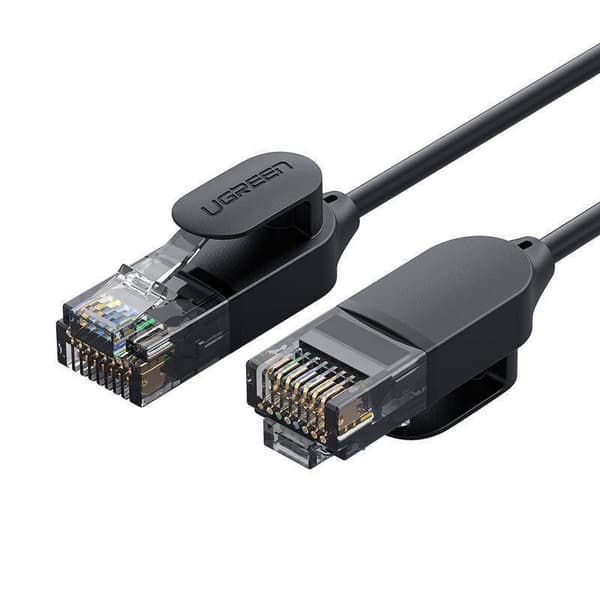 PATCH CORD UTP Ugreen Cat6A, "NW122" fire din cupru, tiny cable, viteza maxima 10 Gbps, 2m, negru "70334" (timbru verde 0.08 lei) - 6957303873340