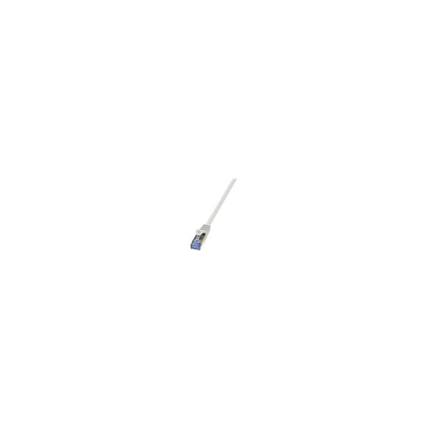 PATCH CORD S/FTP LOGILINK Cat7, LSZH, cupru, 600MHz, mufe RJ45 Cat6a, 1 m, gri, AWG26, dublu ecranat "CQ4032S" (timbru verde 0.08 lei)