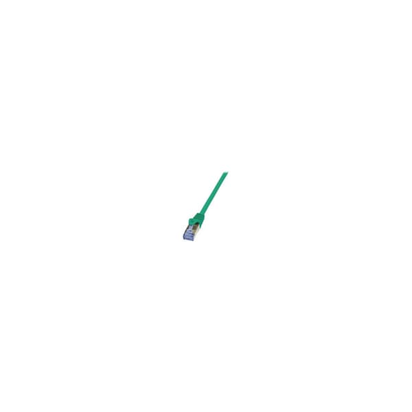 PATCH CORD S/FTP LOGILINK Cat6a, LSZH, cupru, 10 m, verde, AWG26, dublu ecranat "CQ3095S" (timbru verde 0.18 lei)