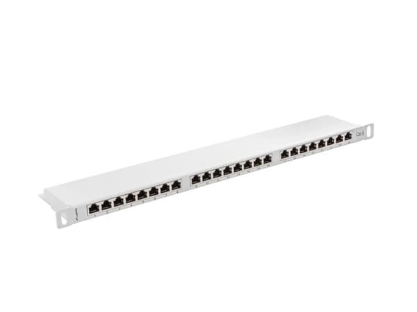 Lanberg PPS6-0024-S patchpanel 0,5U Grå
