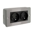 Miniatyrbillede 1 af 4: Creative Cables Vægboks Ctbox-2fra 2 Outlets Grå FR Plug