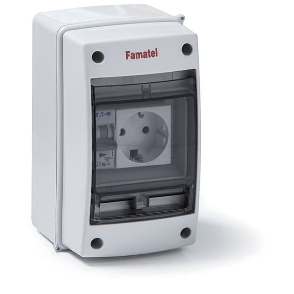 Famatel Vaatekaapin Pinta 3902-t.1 Ip65 Ttl Magnetotérmico Valkoinen
