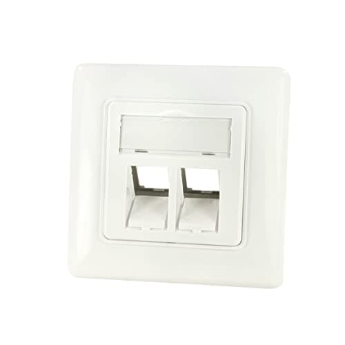 LogiLink indbygningsboks til 2 Keystone-stik, ren hvid (NK4054)