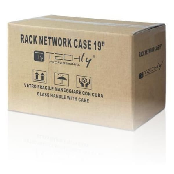 Techly Vægstativskab 19 6U D320 Sort samlet" I-CASE EL-1006B32
