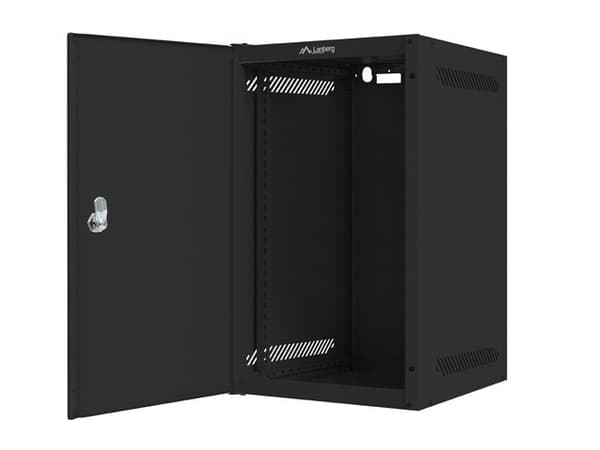 LANBERG 10" VÄGGMONTERAT RACKSKÅP 9U (280X310, SVART)