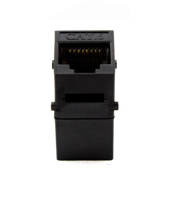 Dubbel kvinnlig Rj45-adapter Cat 6 Utp Keystone Typ Lapara Nätverk