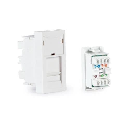RJ45 anslutningspanel - FONESTAR - 23918-DI - Vit - Inomhus - Cat 6 T568B