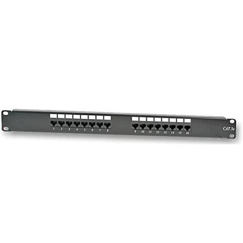 Kopplingspanel - Pro Signal - 8216 - 16 portar - Cat5e - RJ45