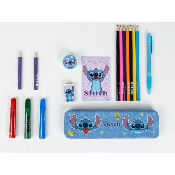 Barns skrivset - Cerda - Disney Stitch - Flerfärgad - 11x24x9,5 cm - 6-12 år