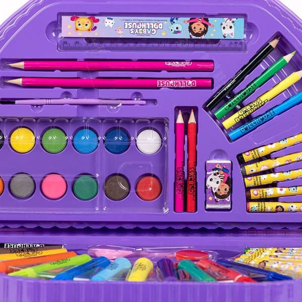 Papperssats - Cerda - Gabbys Dollhouse - 50 delar - Lila - Inomhusbruk