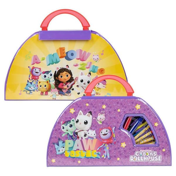 Papperssats - Cerda - Gabbys Dollhouse - 50 delar - Lila - Inomhusbruk