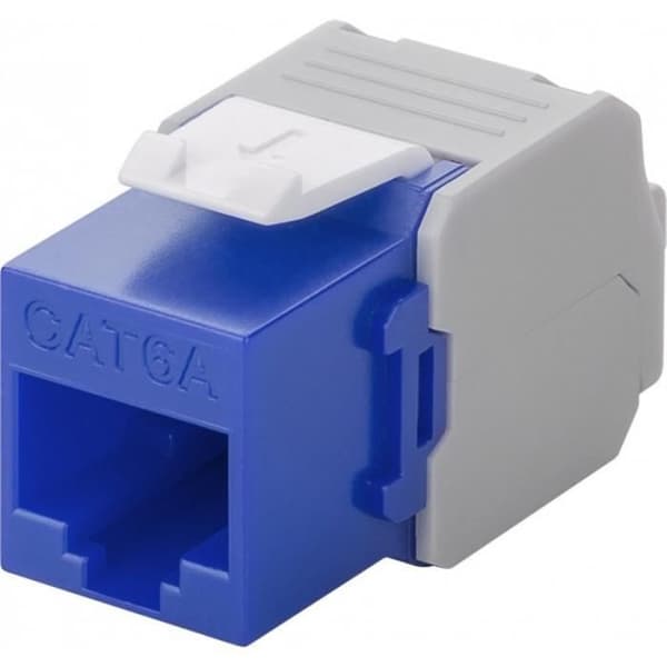 GOOBAY - Goobay IWP-MD C6A / RJ45 UTP BLW FRUITS KEYSTONE CAT6A 500MHZ BLÅ