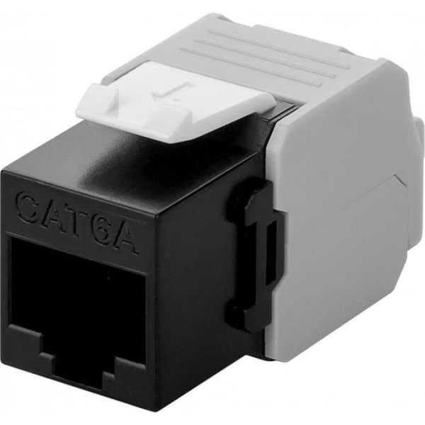 GOOBAY - Goobay IWP-MD C6A / BW RJ45 UTP FRUITS KEYSTONE CAT6A 500MHZ SVART