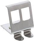 InLine® Keystone SNAP-In metallimoduulin pidike, kaksinkertainen DIN-kiskoon (76203B)
