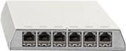 Rutenbeck PP-Cat.6A iso-6 Ap rw - Patch Panel - skærmet - overflademonterbar, velegnet til vægmontering, desktop, DIN-skinne monteres - RJ-45 X 6 - Pu