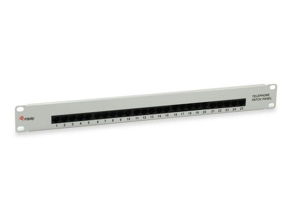 udstyr Pro ISDN - Patch Panel - RJ-45 X 25 - Lysegrå - 1U - 48,3 cm (19") (125296)