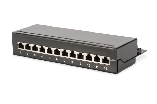 Digitus Desktop CAT 6A, Klasse EA patchpanel, skærmet, sort