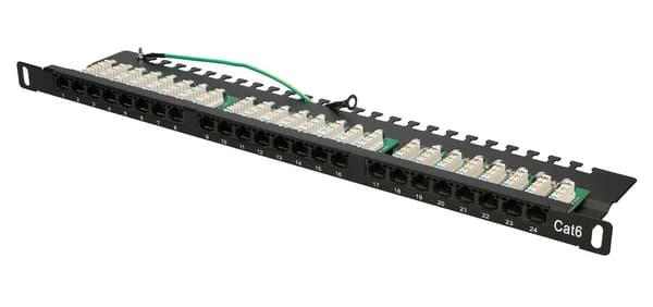 Extralink CAT6 UTP 0.5U | Patchpanel | 24 porte