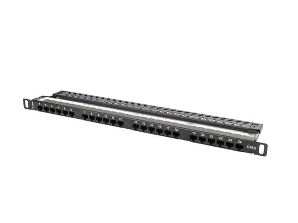 Lanberg PPU6-0024-B patchpanel 0,5U