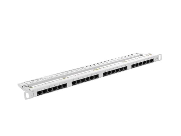 LANBERG PATCHPANEL 24 PORT 0.5U CAT.6 UTP GRÅ