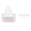 Miniatyrbild 3 av 4: OCIODUAL Nanocable 10.21.0201-50 Kat.6 RJ45-kontakt 50 st med guidekontakt Uttag Pluggar Uttag Ethernet LAN-kontakter