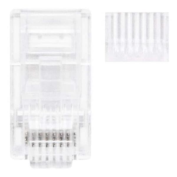 OCIODUAL Nanocable 10.21.0201-50 Kat.6 RJ45-kontakt 50 st med guidekontakt Uttag Pluggar Uttag Ethernet LAN-kontakter