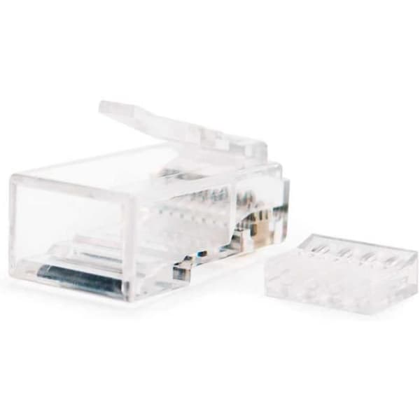 OCIODUAL Nanocable 10.21.0201-50 Kat.6 RJ45-kontakt 50 st med guidekontakt Uttag Pluggar Uttag Ethernet LAN-kontakter
