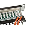 Miniatyrbild 2 av 2: Patchpanel - LINDY - 24 portar Cat.6 STP - 1U - Svart - 360° skärmning