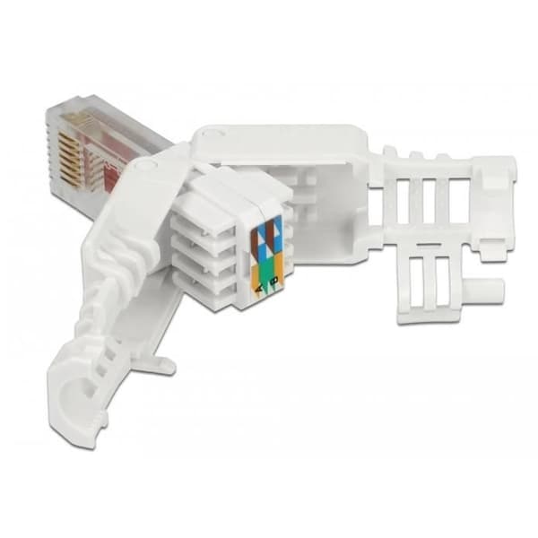 DELOCK 86416 RJ-45 WHITE WIRE CONNECTOR