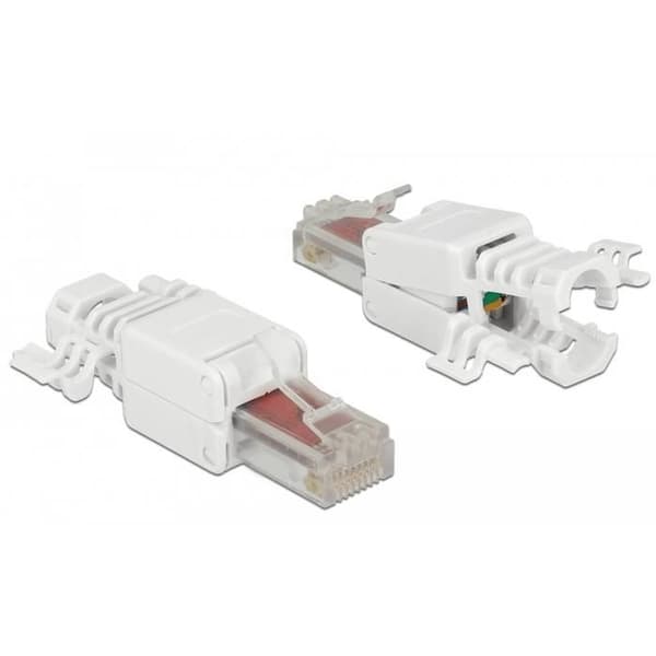 DELOCK 86416 RJ-45 WHITE WIRE CONNECTOR